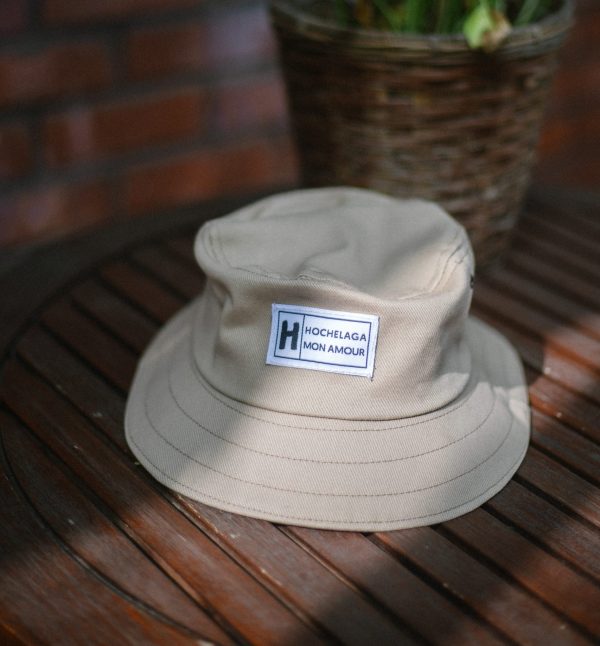 « Bucket hat » beige - Pour enfant